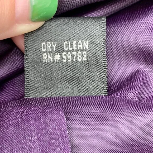 Adrianna Papell Purple Sleeveless Cocktail Dress - Picture 6 of 6